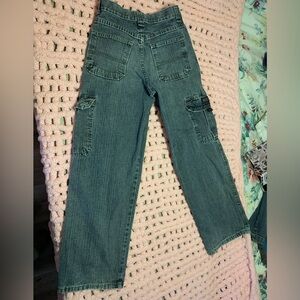 Men's Green Cargo Jeans